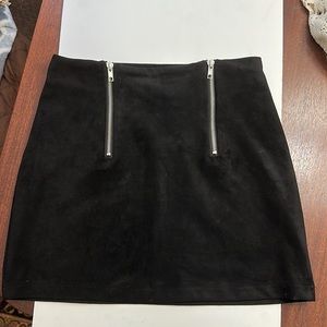 Black Suede Skirt